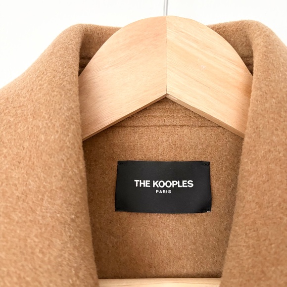 The kooples wool blend oversized belted coat - Picture 3 of 15